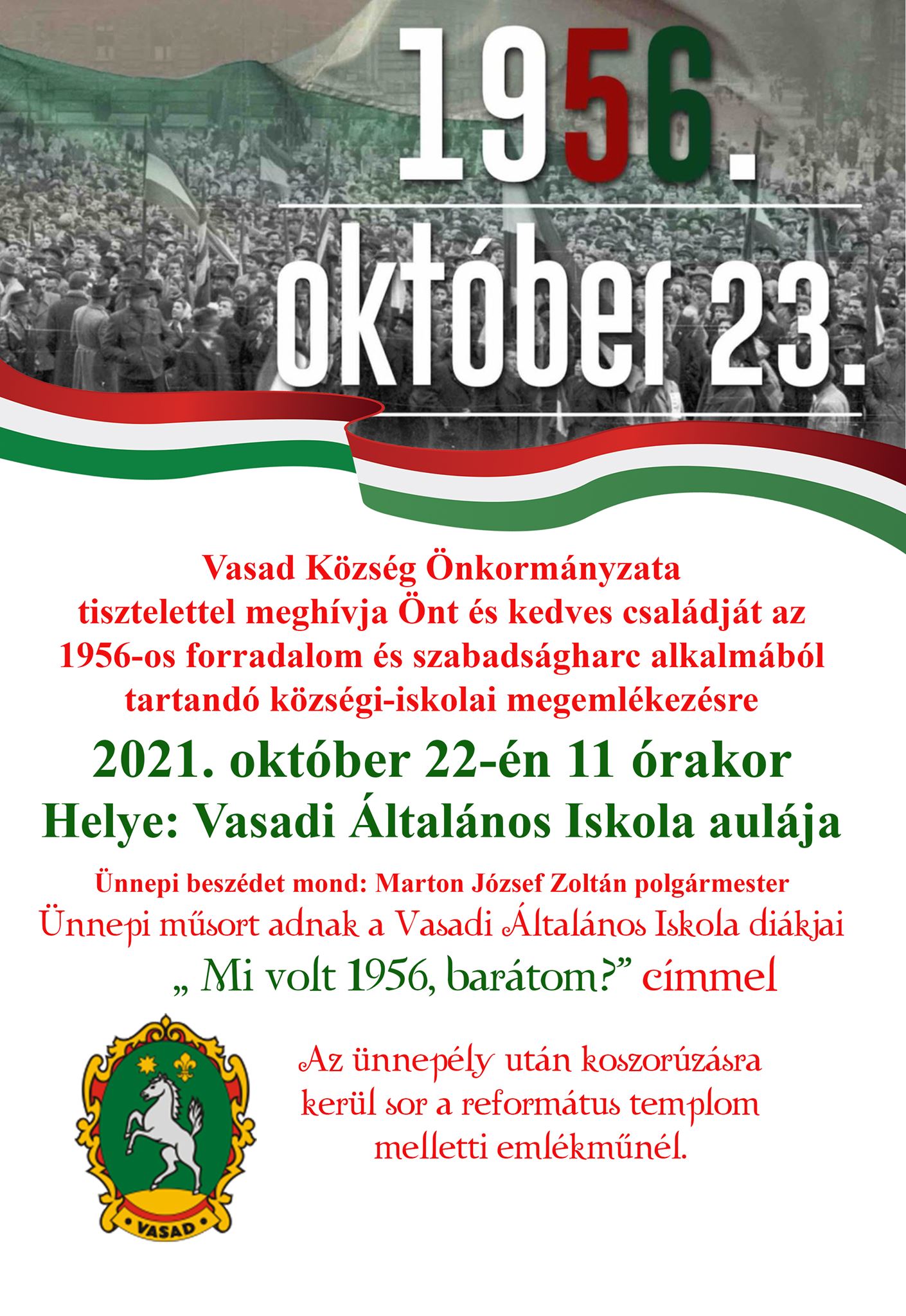 október 23. megemlékezés plakátja