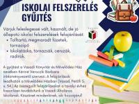 Iskolai felszerelésgyűjtés